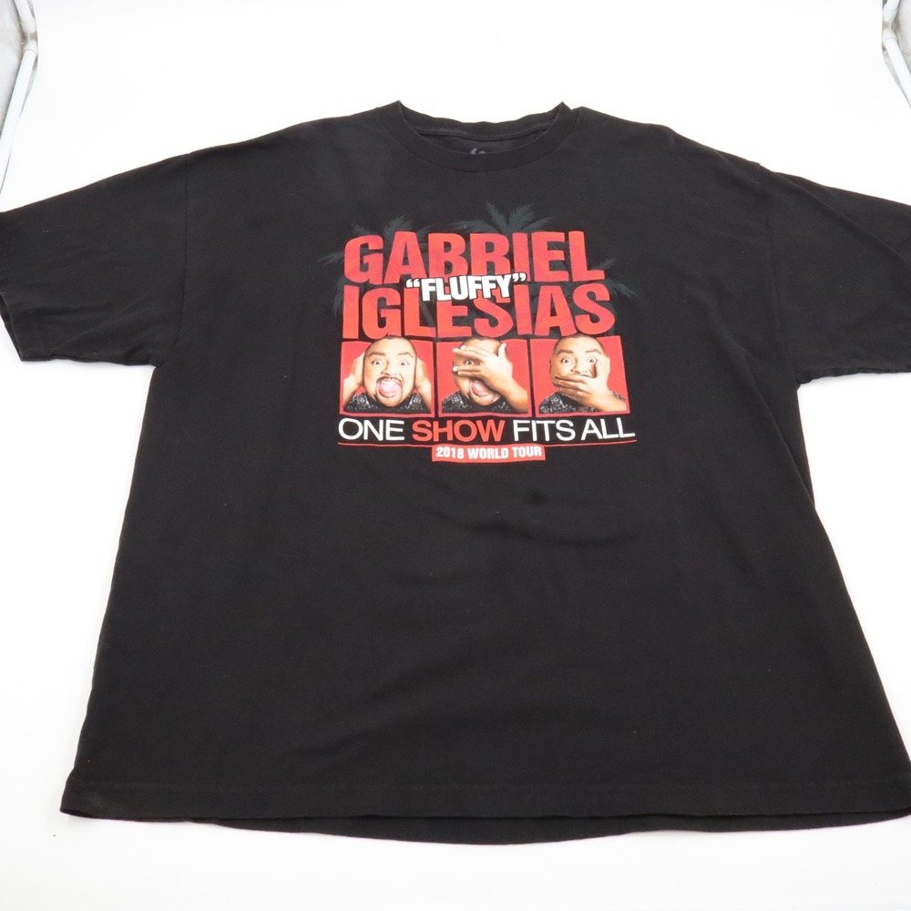 Gabriel Iglesias Graphic Shirt Mens 2XL Black 2018 World Tour One Show Fits All
